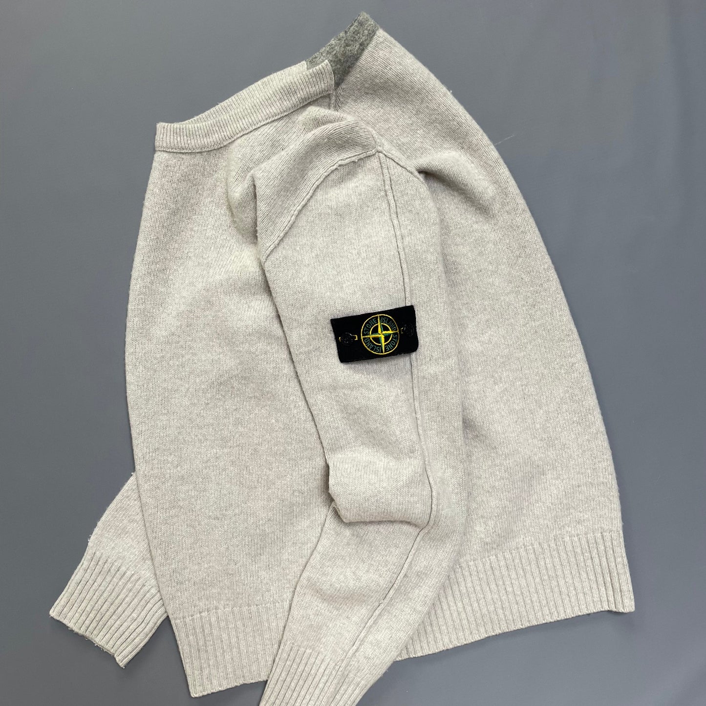 Stone Island Beige AW11 Midweight Knit Jumper | Large, Beige