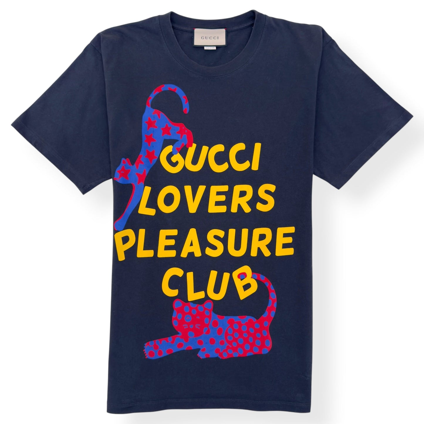 GUCCI LOVERS PLEASURE CLUB T-SHIRT BLACK L | Large, Black