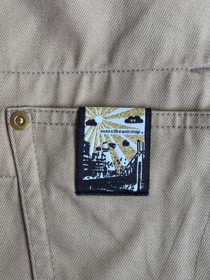 Issey Miyake Mercibeaucoup Asymmetric Beige Coat