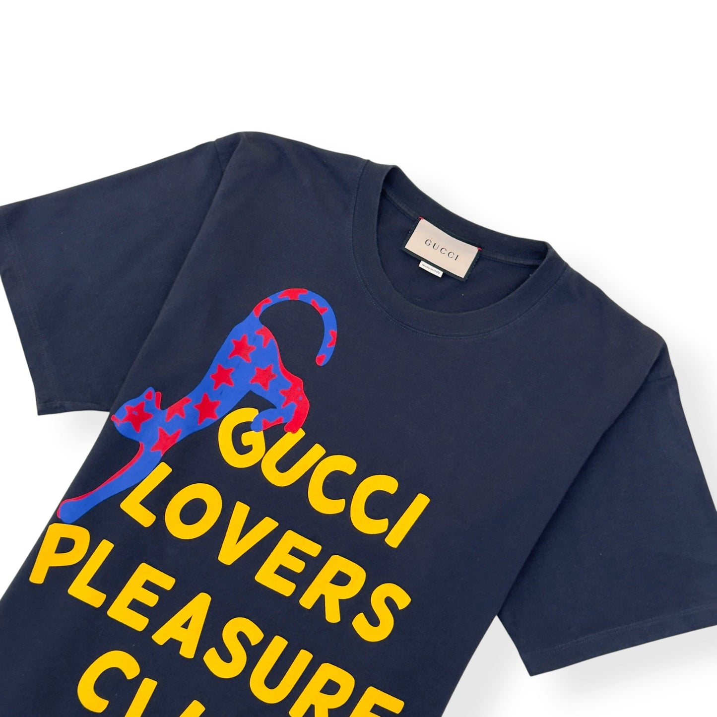GUCCI LOVERS PLEASURE CLUB T-SHIRT BLACK L | Large, Black