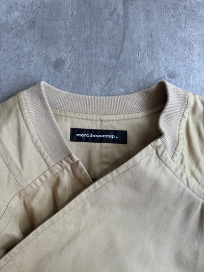 Issey Miyake Mercibeaucoup Asymmetric Beige Coat