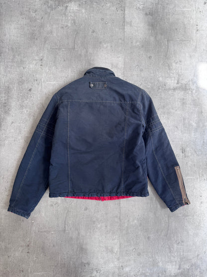 Armani Jeans Washed Navy Padded Utility Jacket