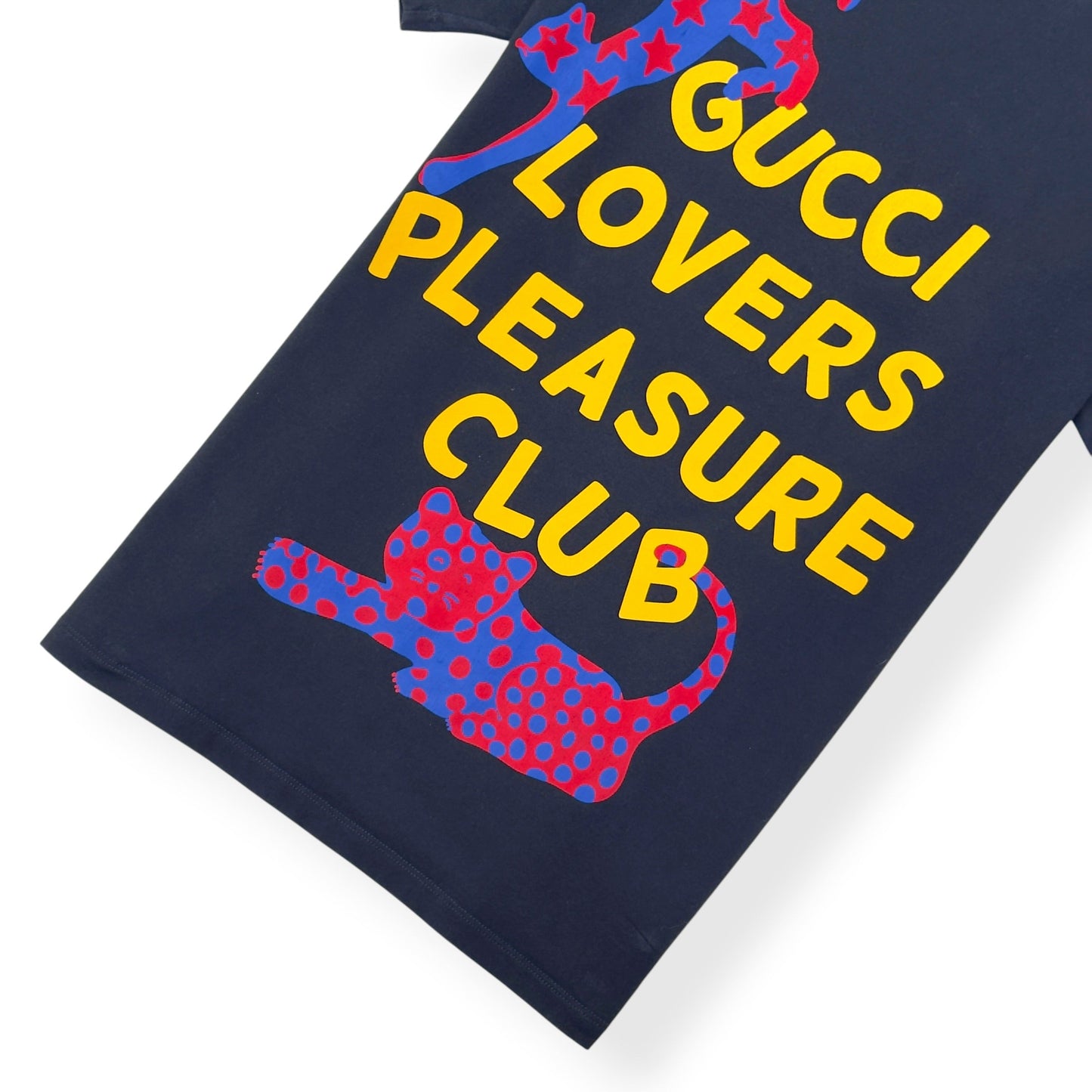 GUCCI LOVERS PLEASURE CLUB T-SHIRT BLACK L | Large, Black