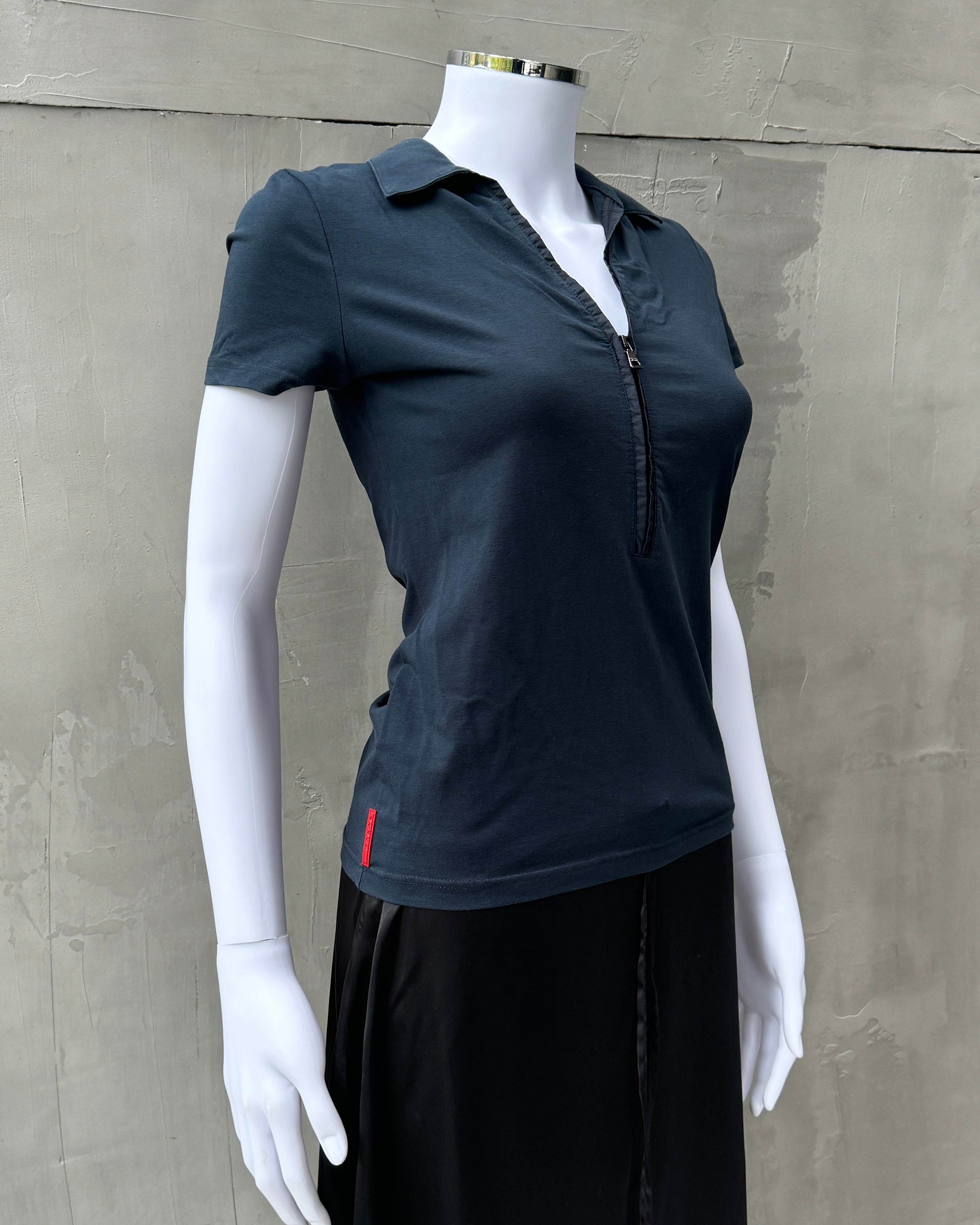 トップス 00s archive Prada sport elbow patch top 00s archive Prada sport elbow patch top