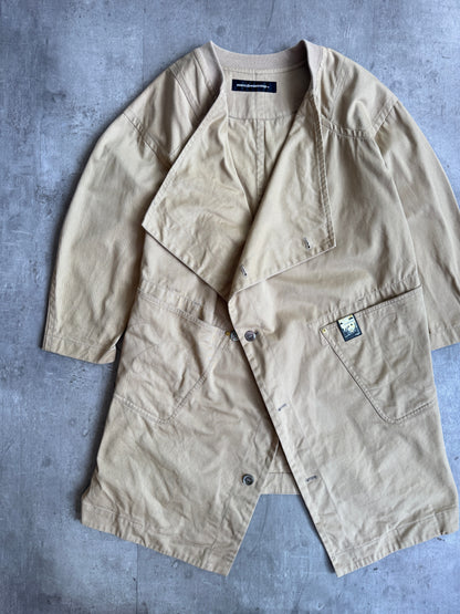 Issey Miyake Mercibeaucoup Asymmetric Beige Coat