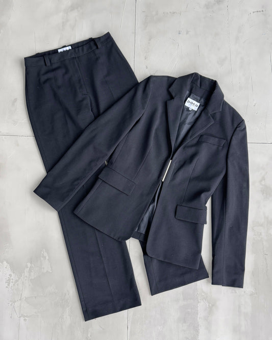 PACO RABANNE WOOL BLAZER & TROUSER SUIT - M