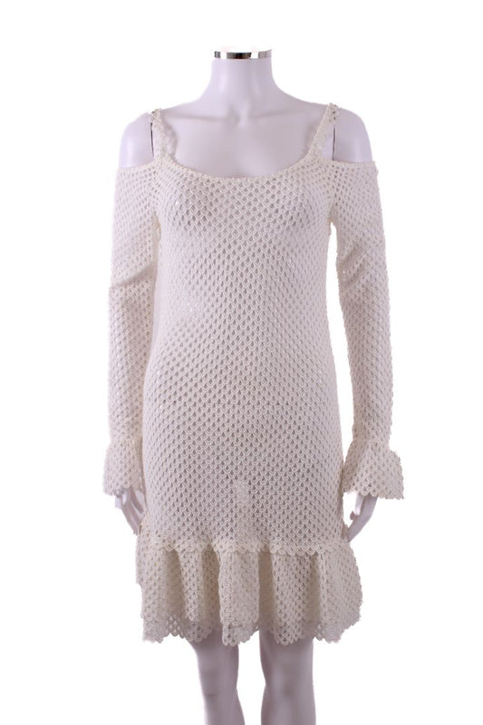 Paloma Blue S/S Crochet Dress White S | Default Title, Multicoloured