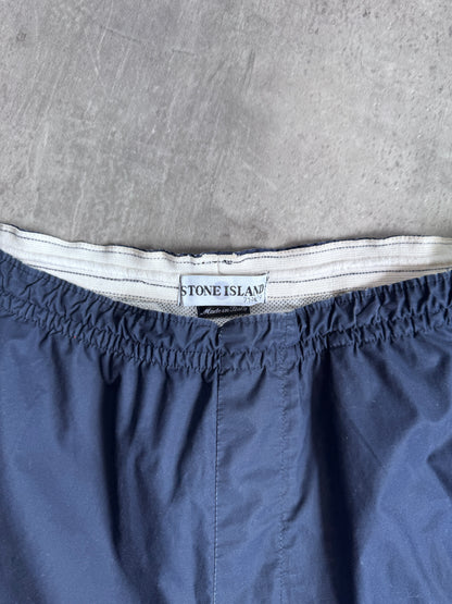 S/S 2003 Stone Island Washed Navy Logo Swimming Trunks