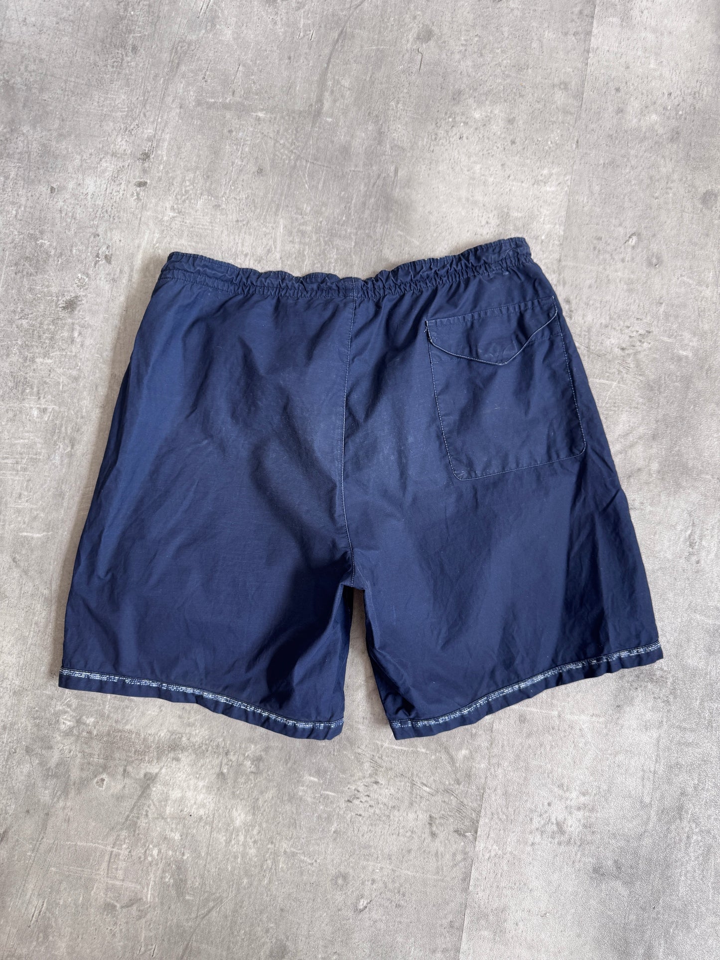 S/S 2003 Stone Island Washed Navy Logo Swimming Trunks