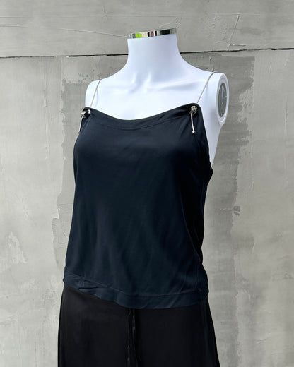 Versace Jeans Couture Black Vest Top - S