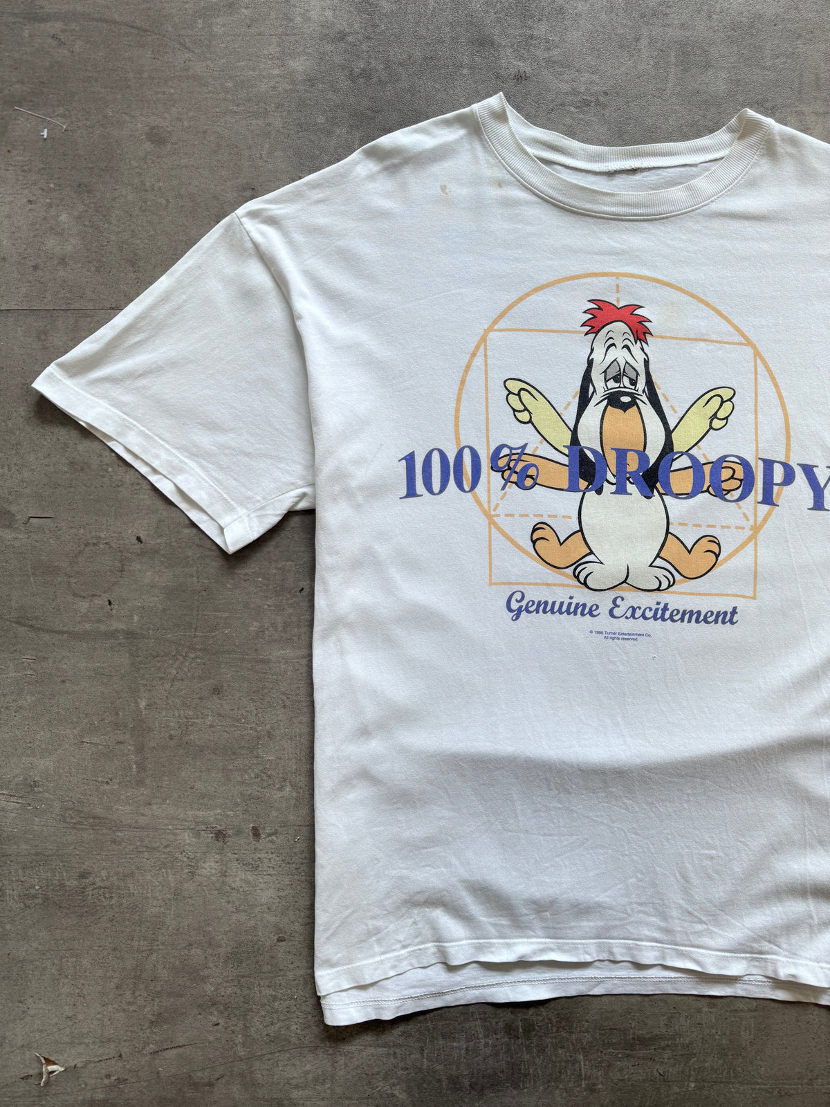 1996 100% Droopy Graphic Tee (sold as seen) | Extra Large, Multicoloured