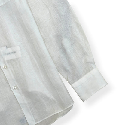 THOM SWEENEY LINEN SHIRT WHITE XL | XL, White