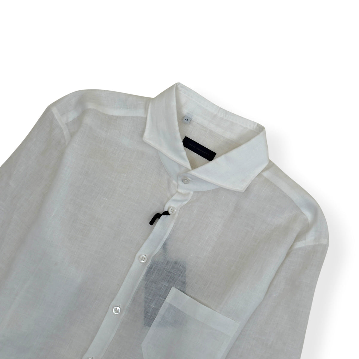 THOM SWEENEY LINEN SHIRT WHITE XL | XL, White