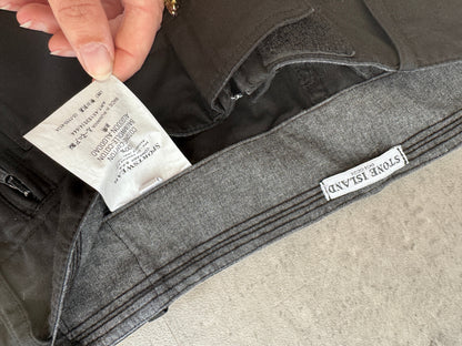 A/W 2006 Stone Island Darted Black Cargo Trousers