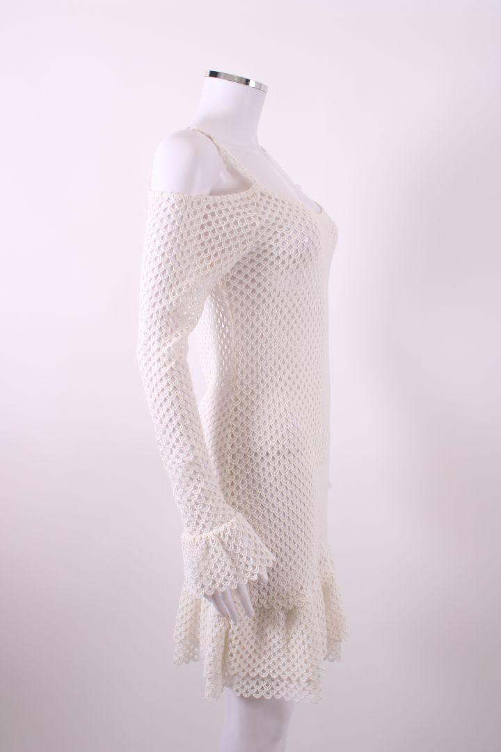 Paloma Blue S/S Crochet Dress White S | Default Title, Multicoloured