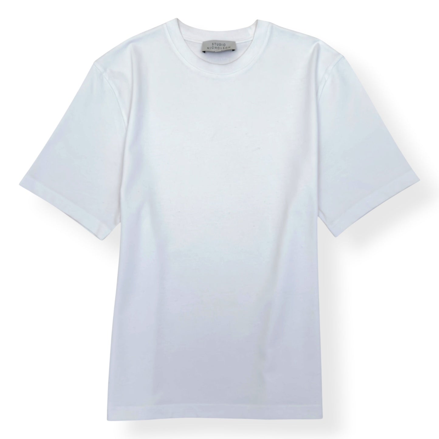 STUDIO NICHOLSON CREWNECK COTTON T-SHIRT WHITE S | Small, White