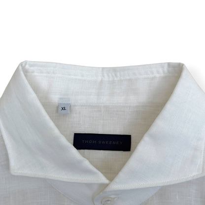 THOM SWEENEY LINEN SHIRT WHITE XL | XL, White