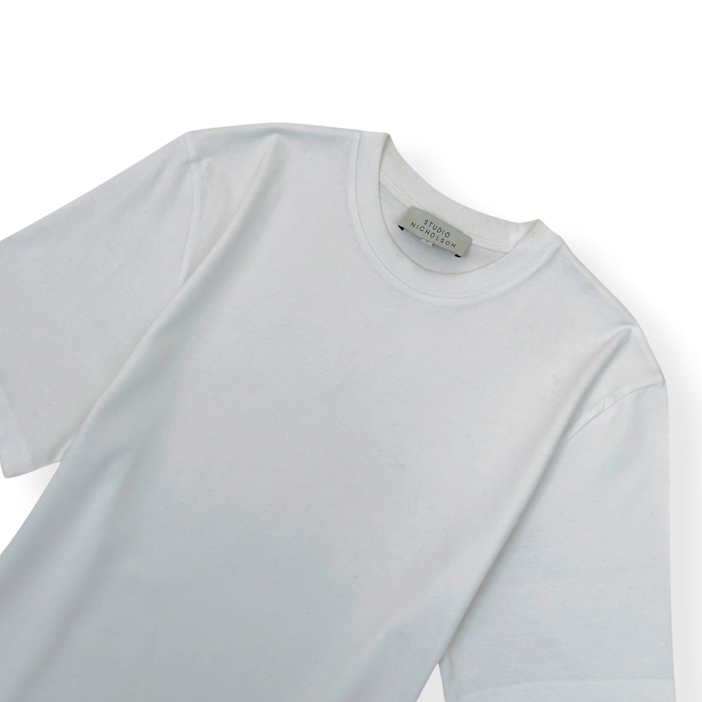 STUDIO NICHOLSON CREWNECK COTTON T-SHIRT WHITE S | Small, White