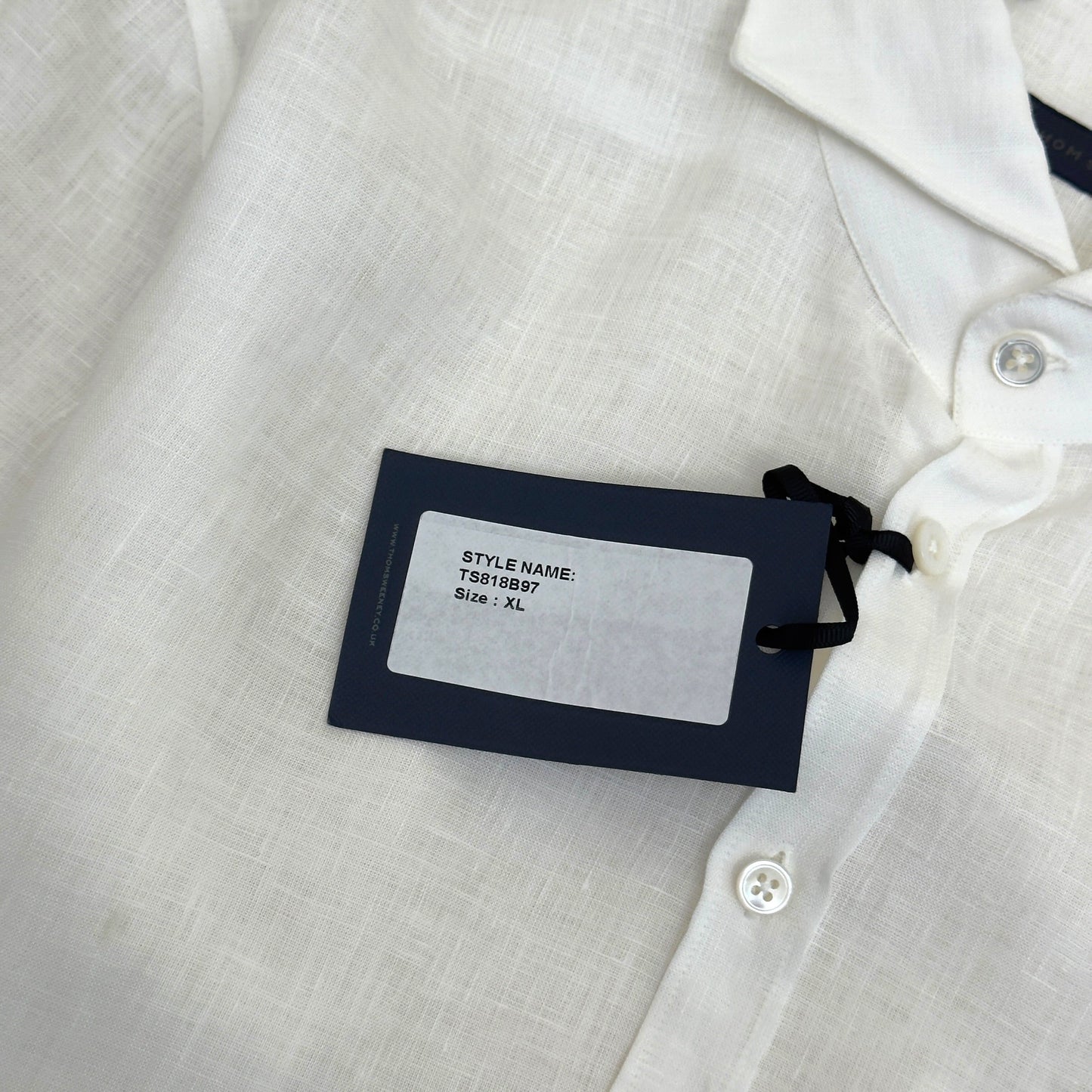 THOM SWEENEY LINEN SHIRT WHITE XL | XL, White