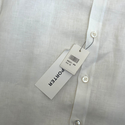 THOM SWEENEY LINEN SHIRT WHITE XL | XL, White
