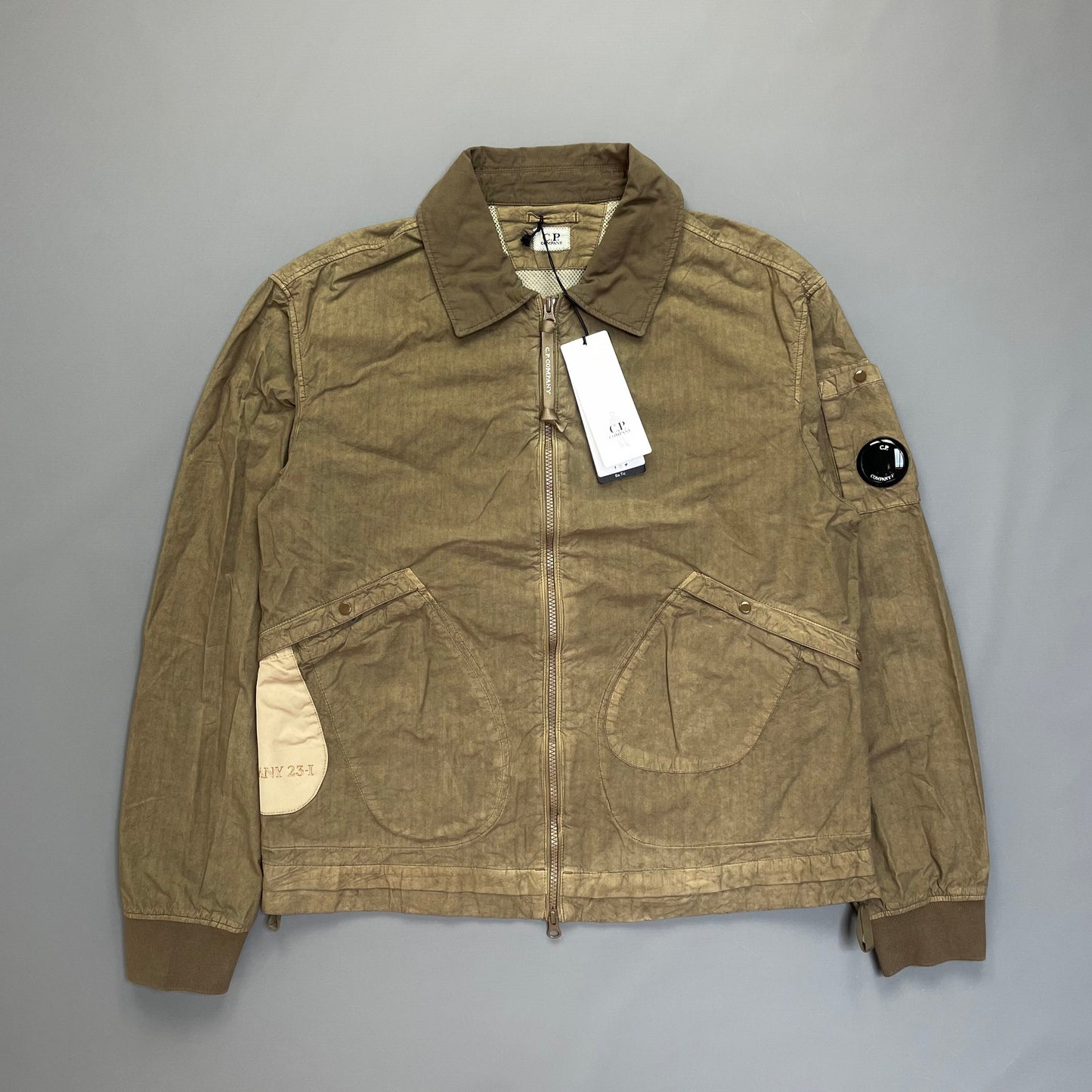C.P. Company Ba-Tic SS23 Lightweight Jacket in Bronze | Large, Multicoloured