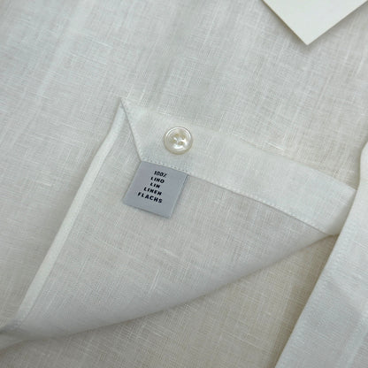 THOM SWEENEY LINEN SHIRT WHITE XL | XL, White