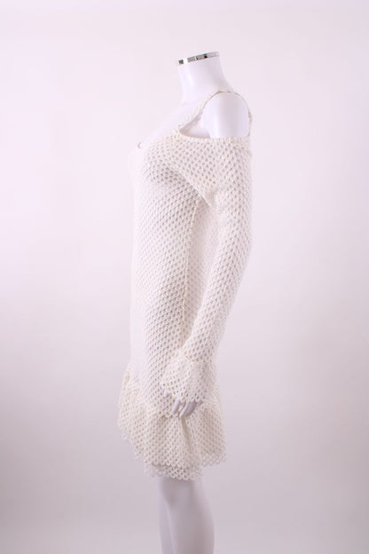 Paloma Blue S/S Crochet Dress White S | Default Title, Multicoloured