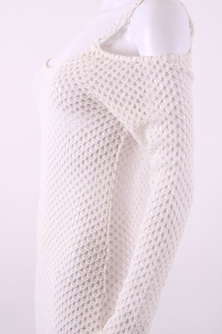 Paloma Blue S/S Crochet Dress White S | Default Title, Multicoloured