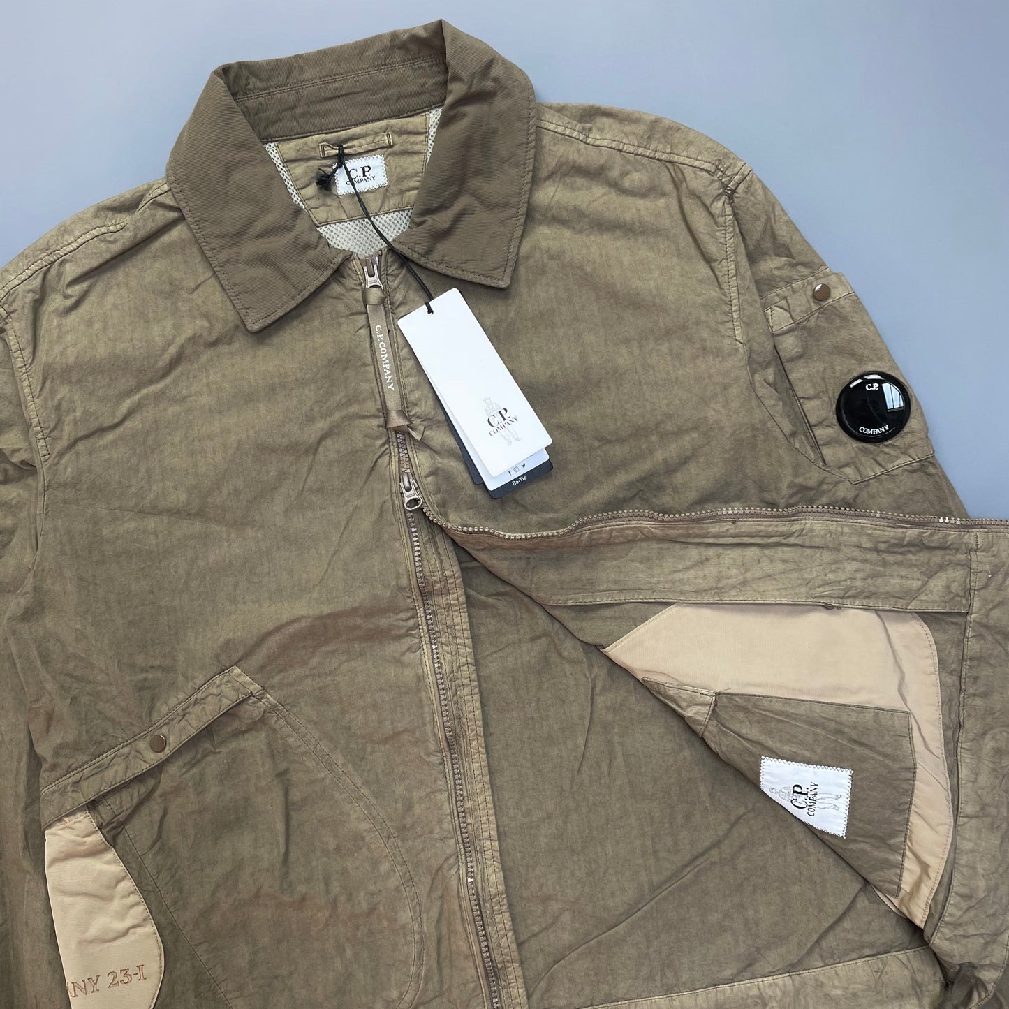 C.P. Company Ba-Tic SS23 Lightweight Jacket in Bronze | Large, Multicoloured