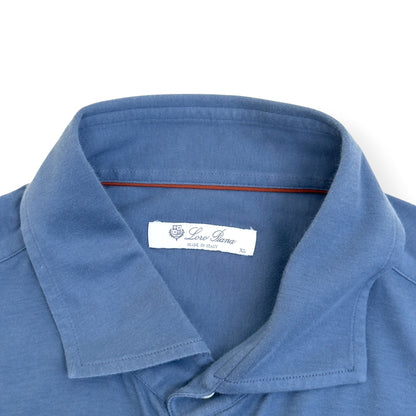 LORO PIANA JERSEY SHIRT BLUE XL | XL, Blue