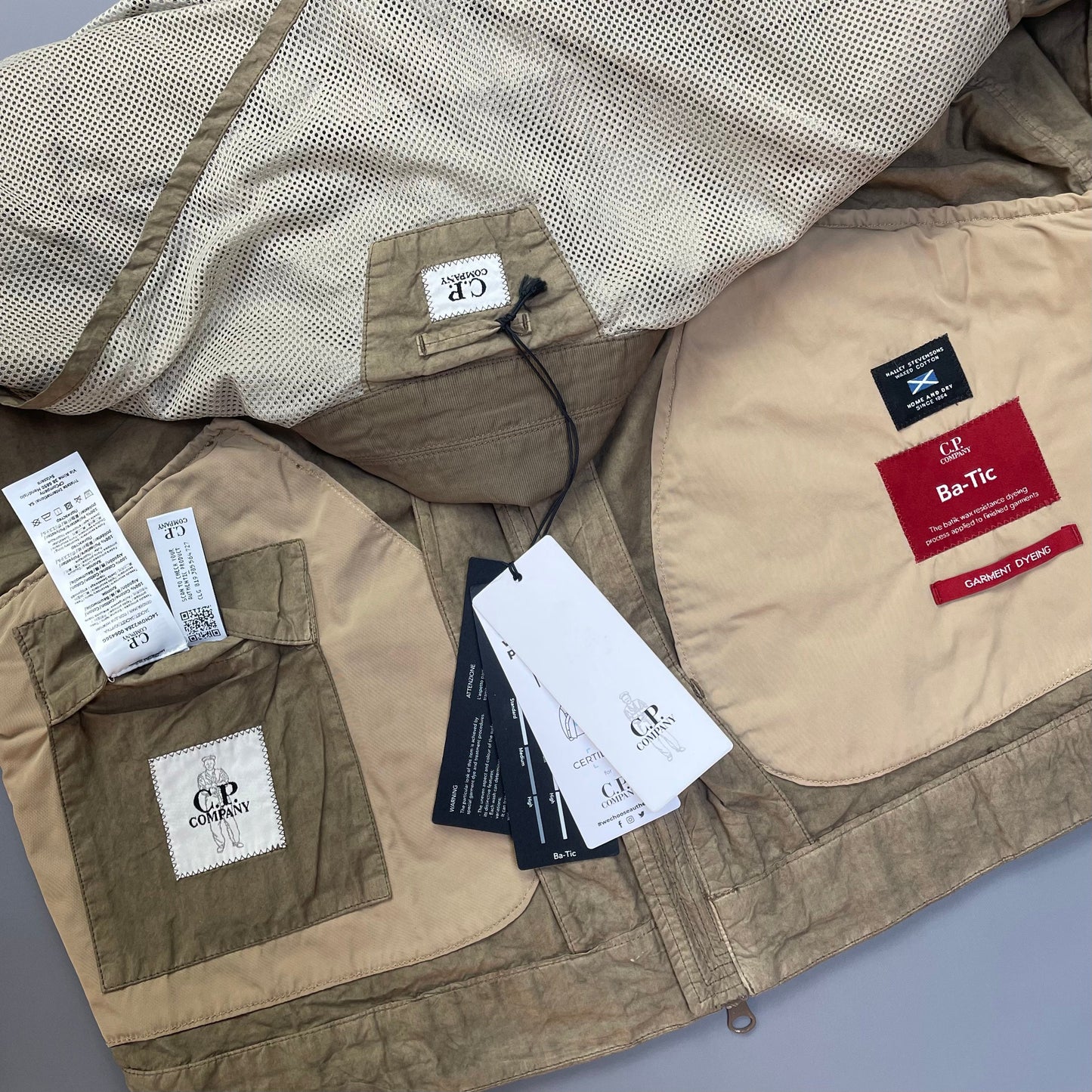 C.P. Company Ba-Tic SS23 Lightweight Jacket in Bronze | Large, Multicoloured