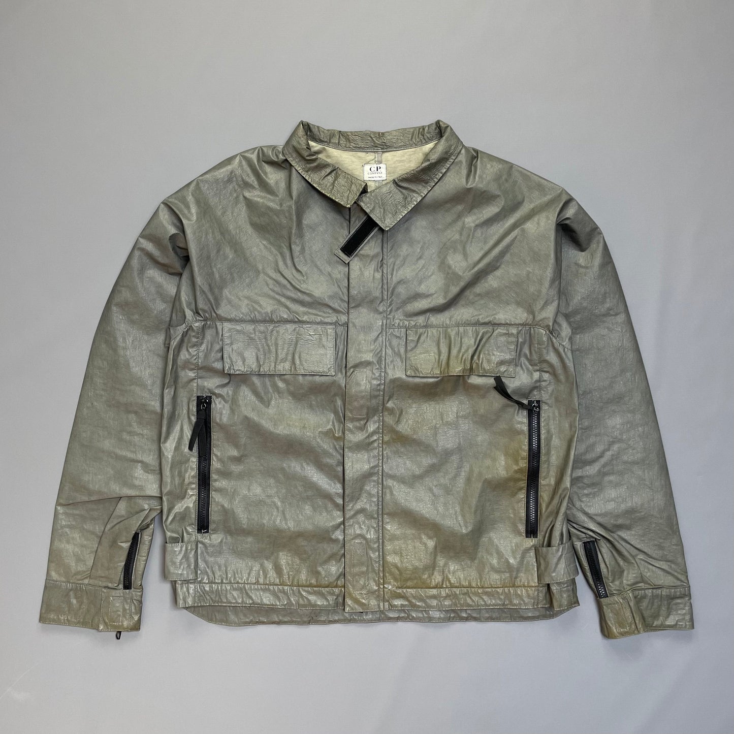 C.P. Company SS00 Extremely Rare Silver Boxy Jacket | X-Large, Red