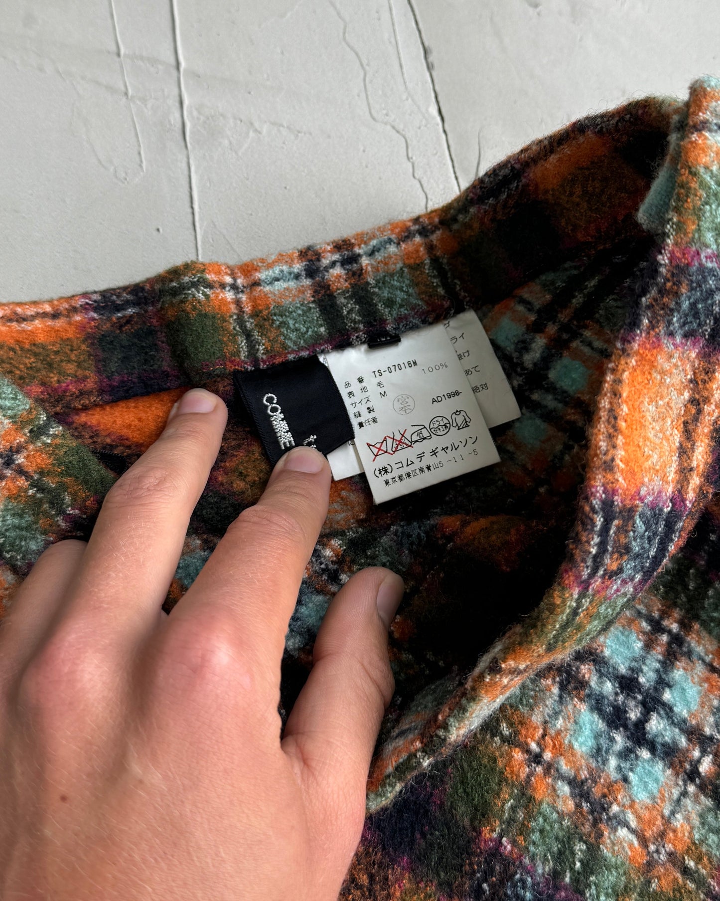 COMME DES GARCONS AW98 WOOL TARTAN MAXI SKIRT - XS | XS, Multicoloured