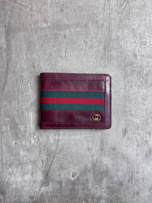Gucci Sherry Line Bi-Fold Leather Wallet