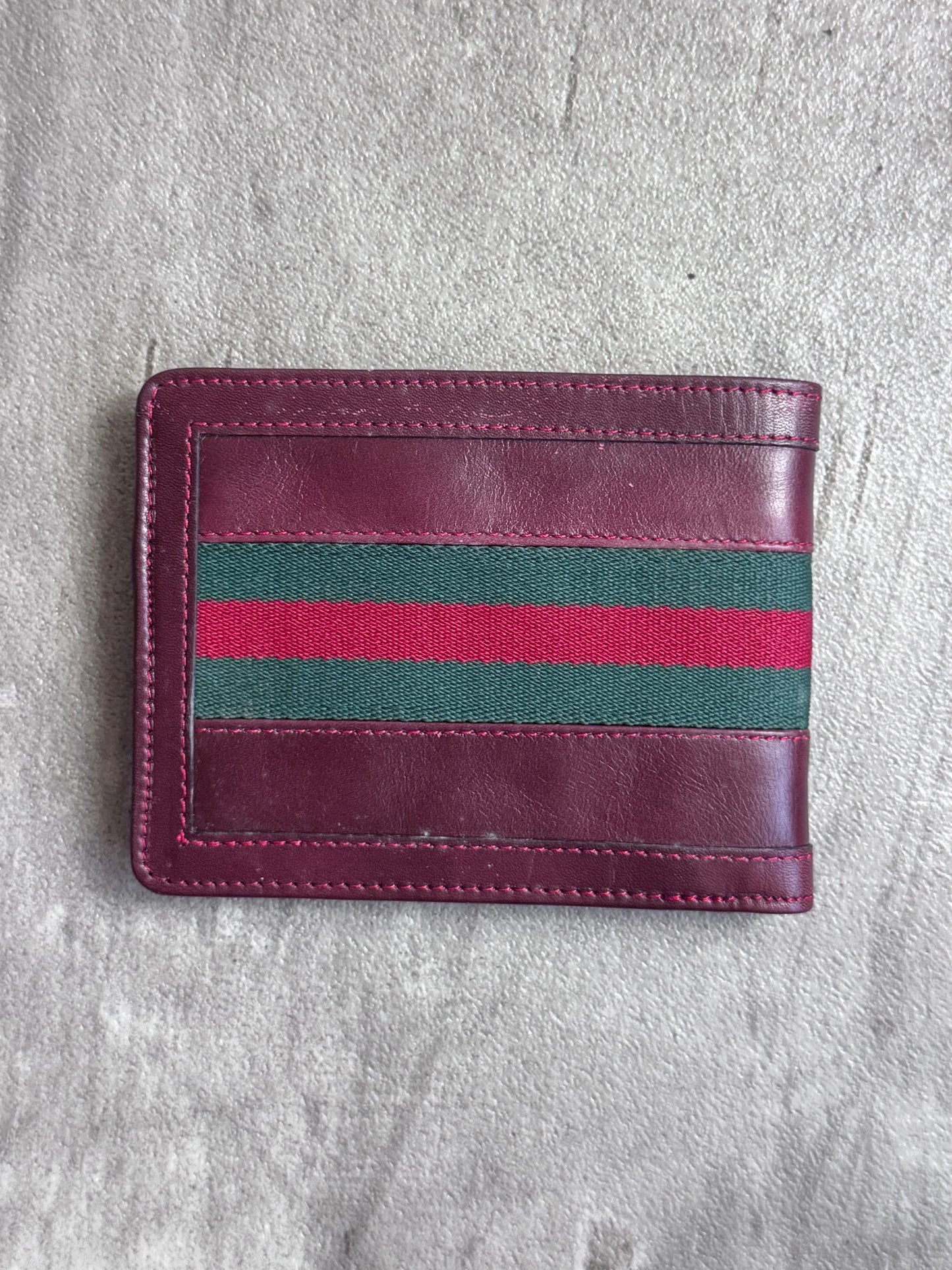 Gucci Sherry Line Bi-Fold Leather Wallet