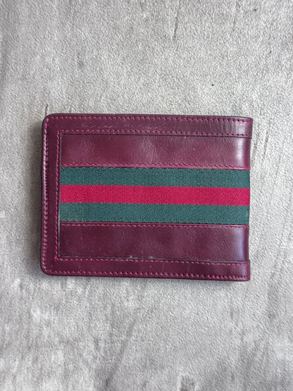 Gucci Sherry Line Bi-Fold Leather Wallet