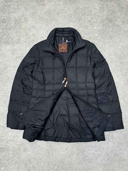 Moncler Logo Jacquard Mid-Length Puffer Jacket