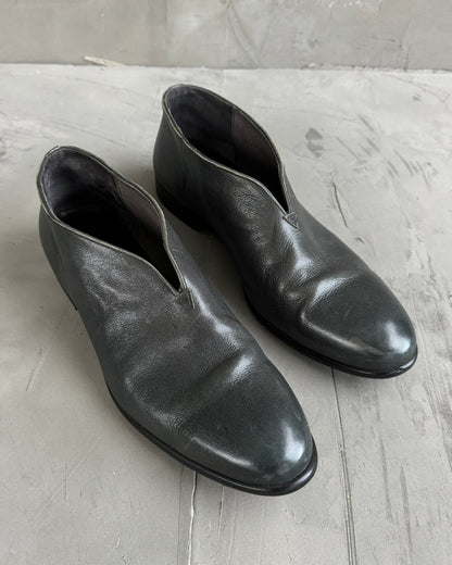 ALFREDO BANNISTER MADE IN JAPAN SLIP-ON LEATHER SHOES - EU44 / UK 9