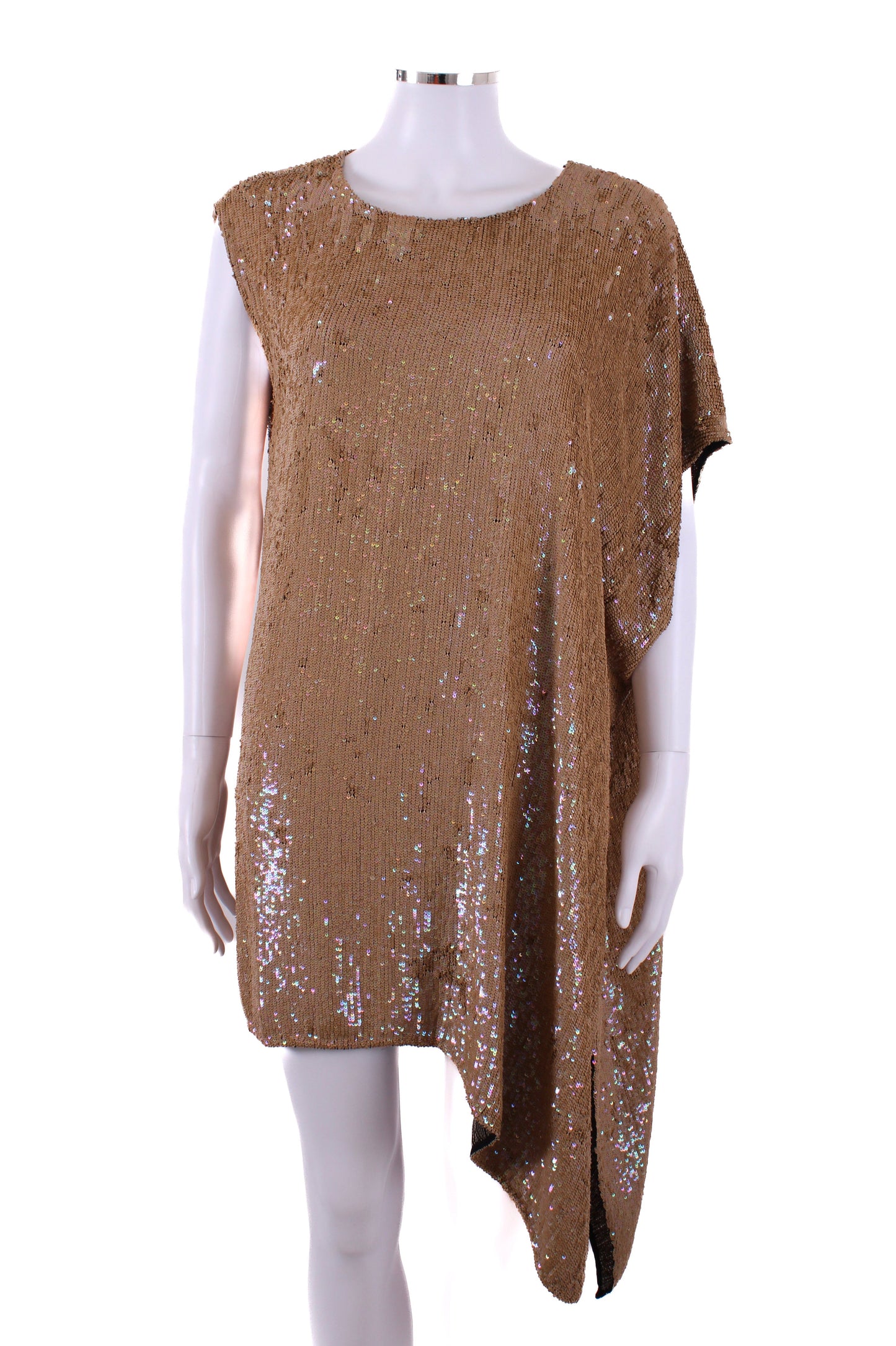 3.1 Phillip Lim S/S Sequin Dress Gold O/S | Default Title, Gold