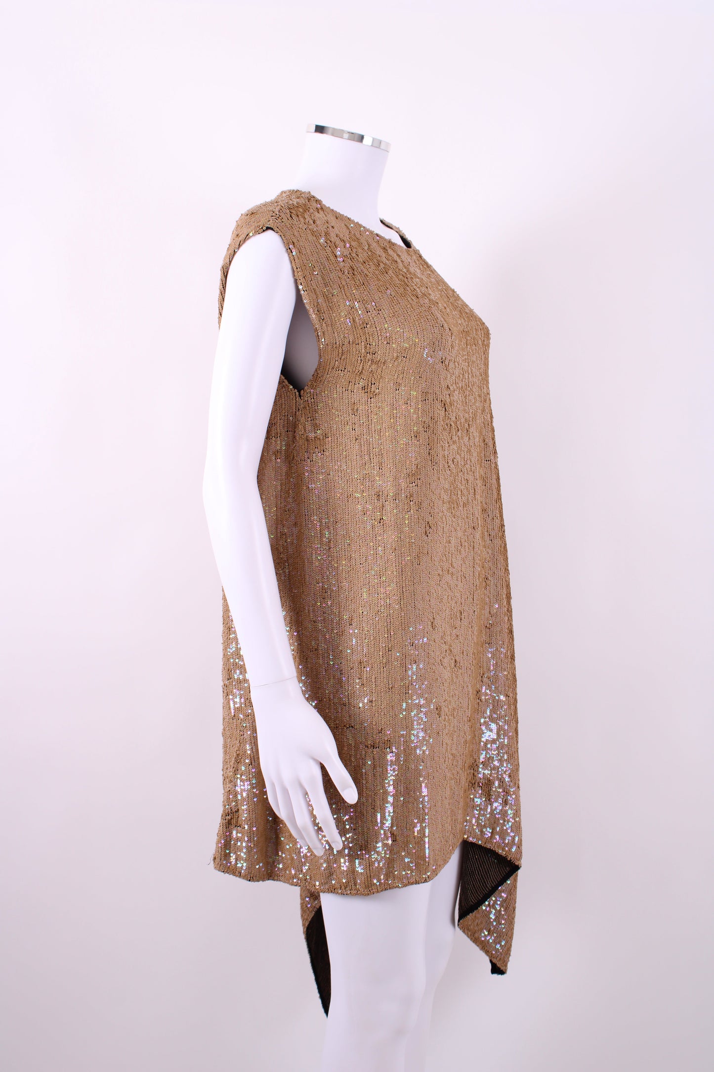 3.1 Phillip Lim S/S Sequin Dress Gold O/S | Default Title, Gold