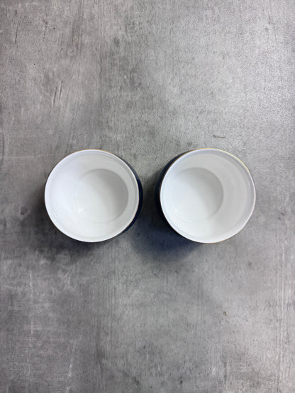 Burberry Nova Check Navy Fine Bone China Water Cup (Set of Two)