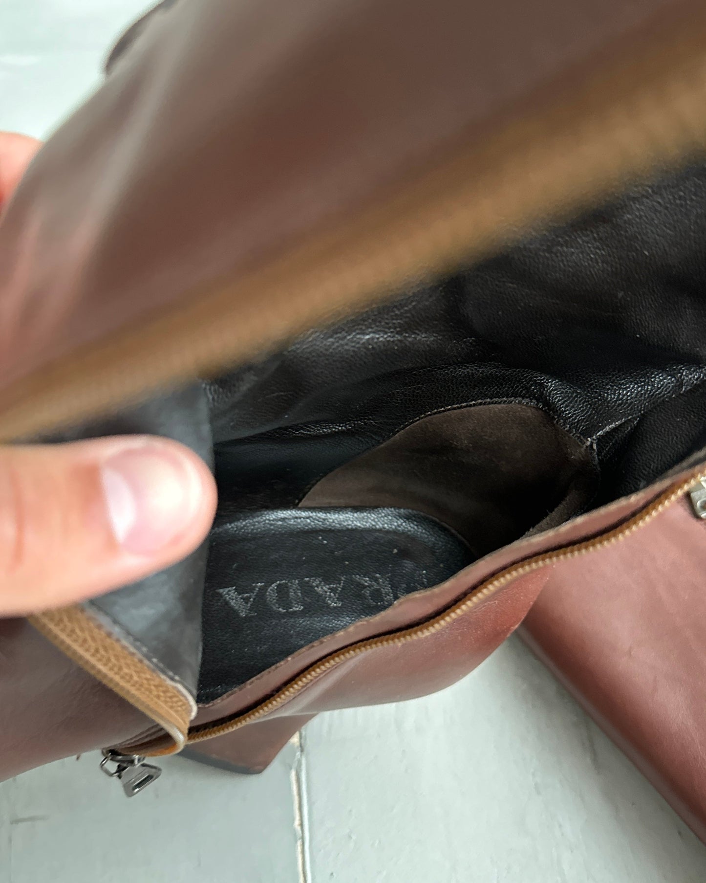 Prada FW01 Lace Up Victorian Leather Boots - EU40