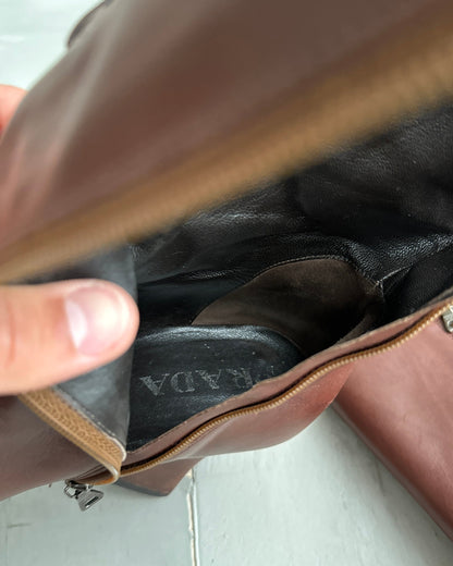 Prada FW01 Lace Up Victorian Leather Boots - EU40