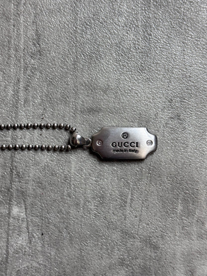 Gucci Silver Pendent Necklace