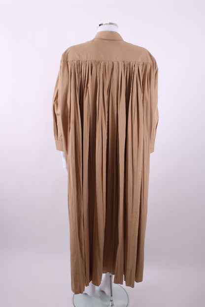 Jil Sander L/S Pleat Back Shirt Dress Beige 8 | Default Title, Beige