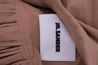 Jil Sander L/S Pleat Back Shirt Dress Beige 8 | Default Title, Beige