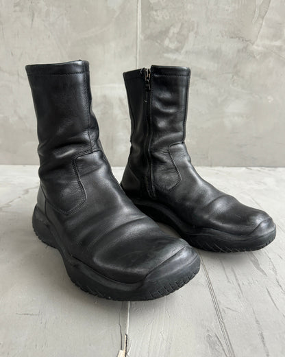 Prada FW99 Vibram Black Boots - UK 8