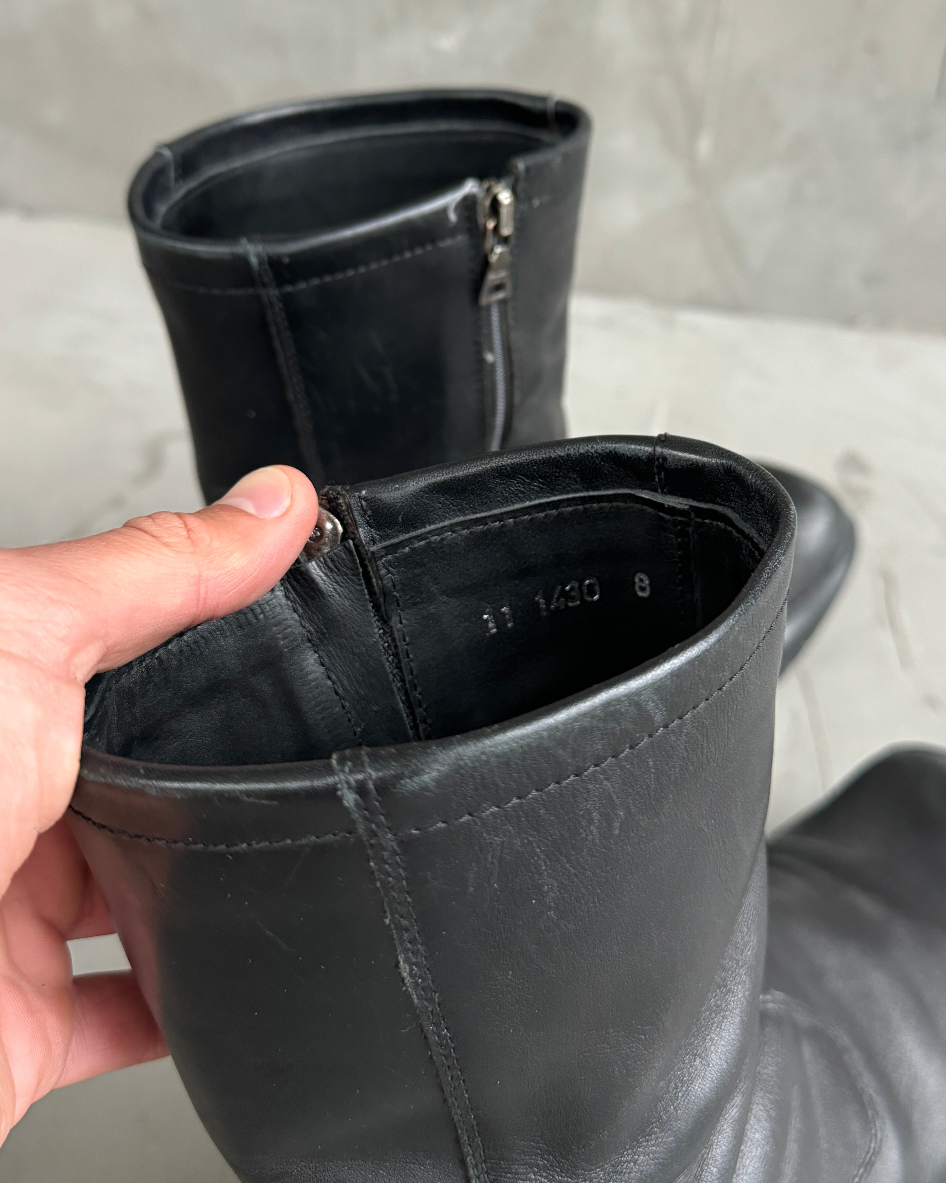 Prada FW99 Vibram Black Boots - UK 8 – Known Source
