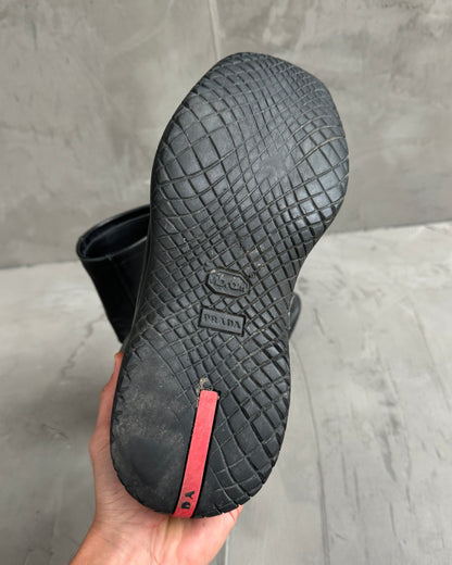 Prada FW99 Vibram Black Boots - UK 8