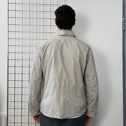Stone Island Denims Grey SS03 Nylon Zip-Through Harrington Jacket | X-Large, Grey